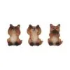 u6722a24.webp Three Wise Foxes 8.5cm