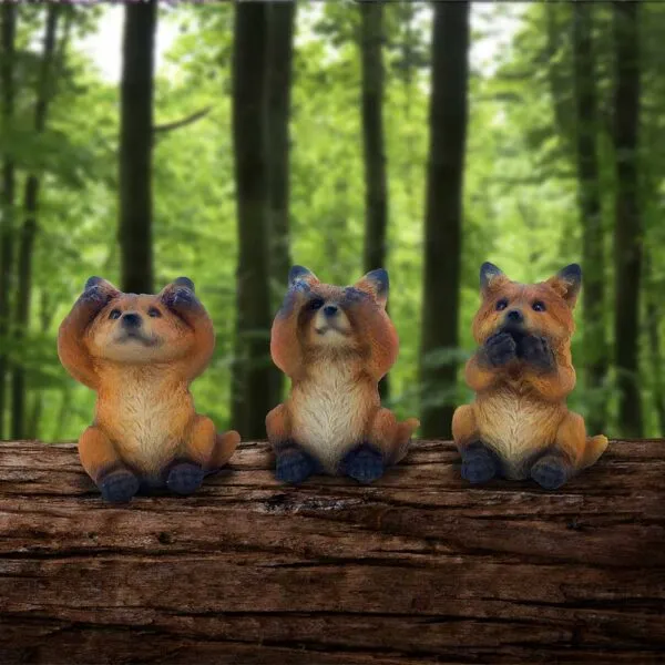 u6722a24-7.webp Three Wise Foxes 8.5cm