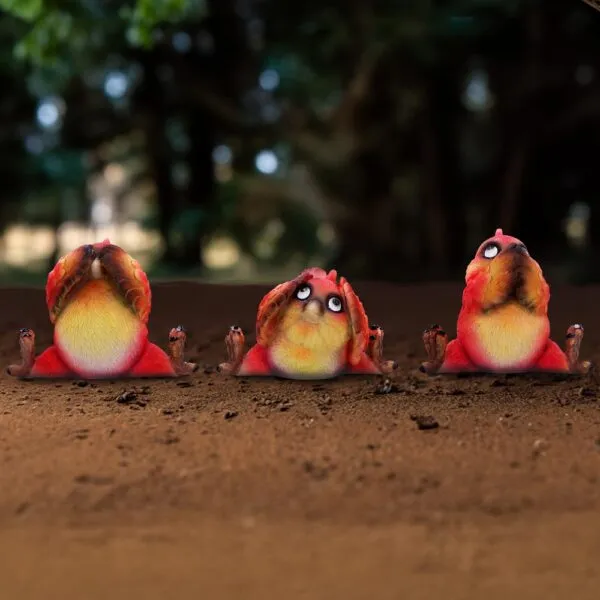 u6859c24-7.webp Three Wise Birds 9.8cm