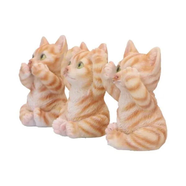 u6958a25-1.webp Three Wise Ginger Cats 8.5cm