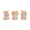 u6958a25.webp Three Wise Ginger Cats 8.5cm