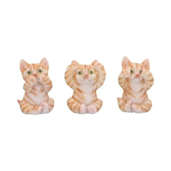 u6958a25.webp Three Wise Ginger Cats 8.5cm