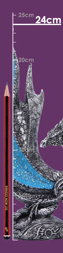 u7071b25-size.webp Dragon Flare Backflow Incense Burner 24cm