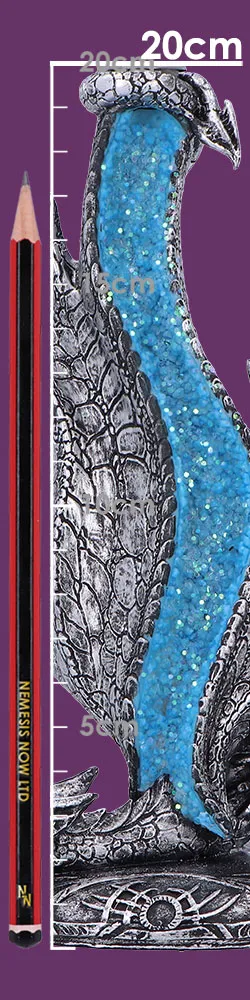 u7072b25-size.webp Dragon Flame Backflow Incense Burner 20cm