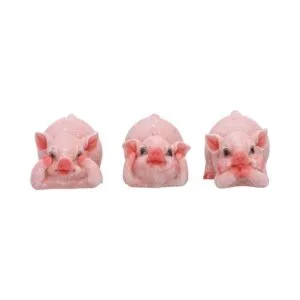 u7234c25.webp Three Wise Playful Pigs 8.4cm
