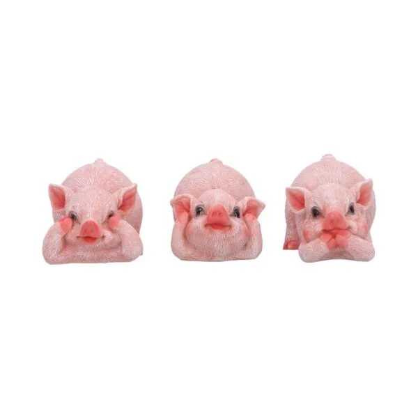 u7234c25.webp Three Wise Playful Pigs 8.4cm
