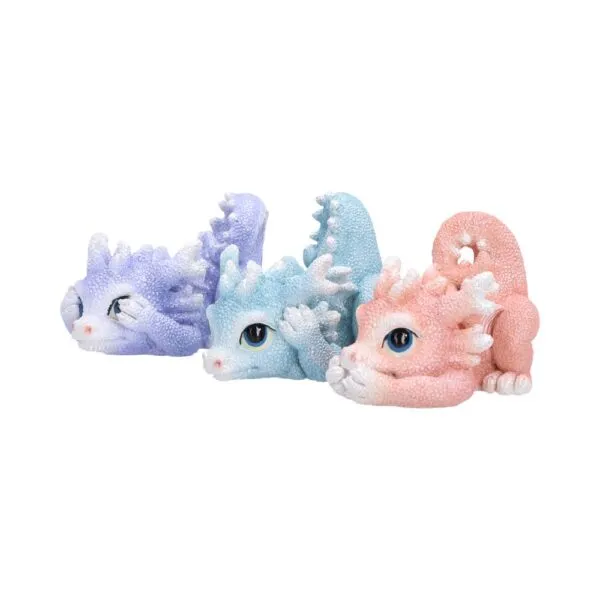 Three Wise Coralscale Dragonlings 5.8cm