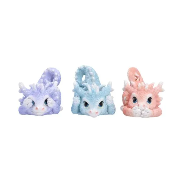 Three Wise Coralscale Dragonlings 5.8cm